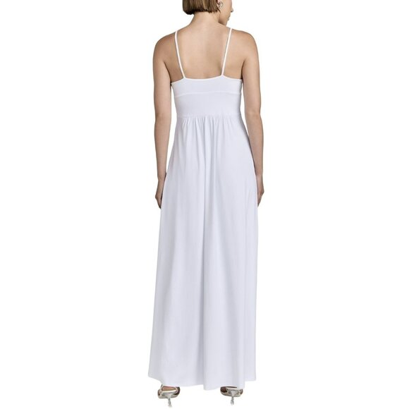 ShopBop Susana Monaco White Maxi Dress With Knot Detail Size Large NWT - Picture 4 of 8